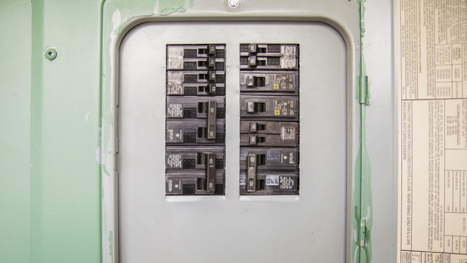 Electrical Panel Circuit Breaker Installation Damaged